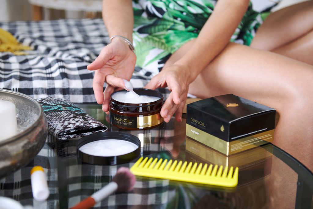 keratin hårinpackningar Nanoil